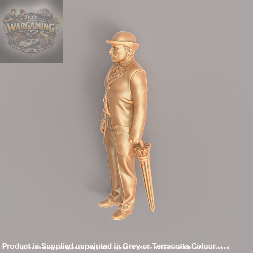 MM928B Edwardian/Victorian Male With Umbrella Figure