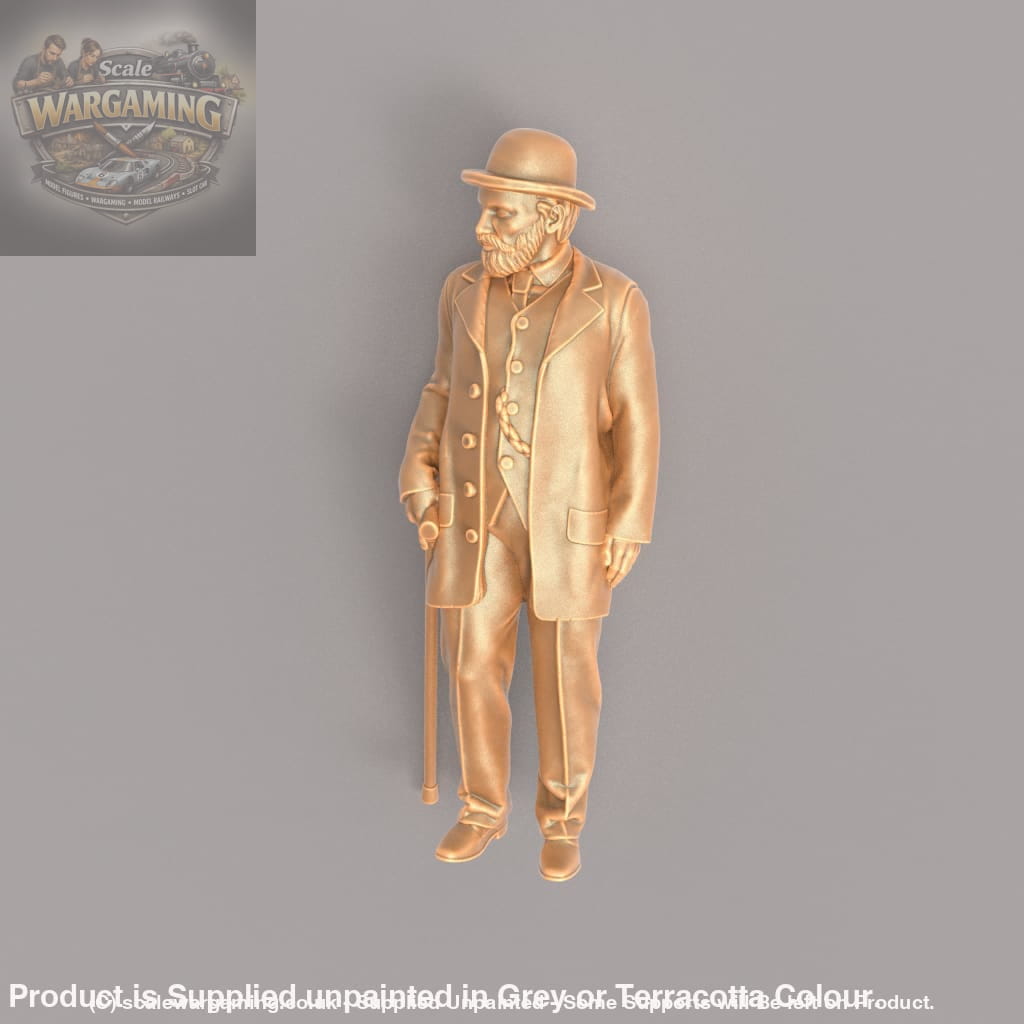 MM928C Edwardian/Victorian Gentleman With Umbrella Figure
