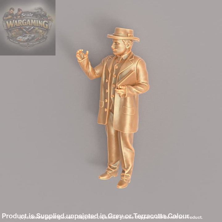 MM928D Edwardian/Victorian Gentleman With Book Figure