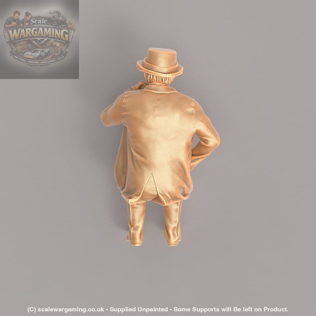 MM930D Edwardian/Victorian Male Sitting Drinking Tea Figure