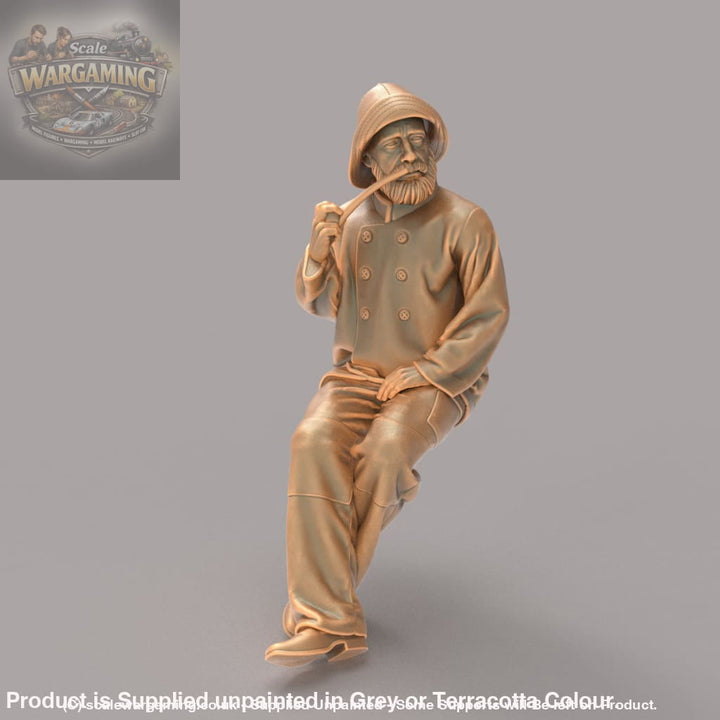 MM941 Fisherman Smoking Figure