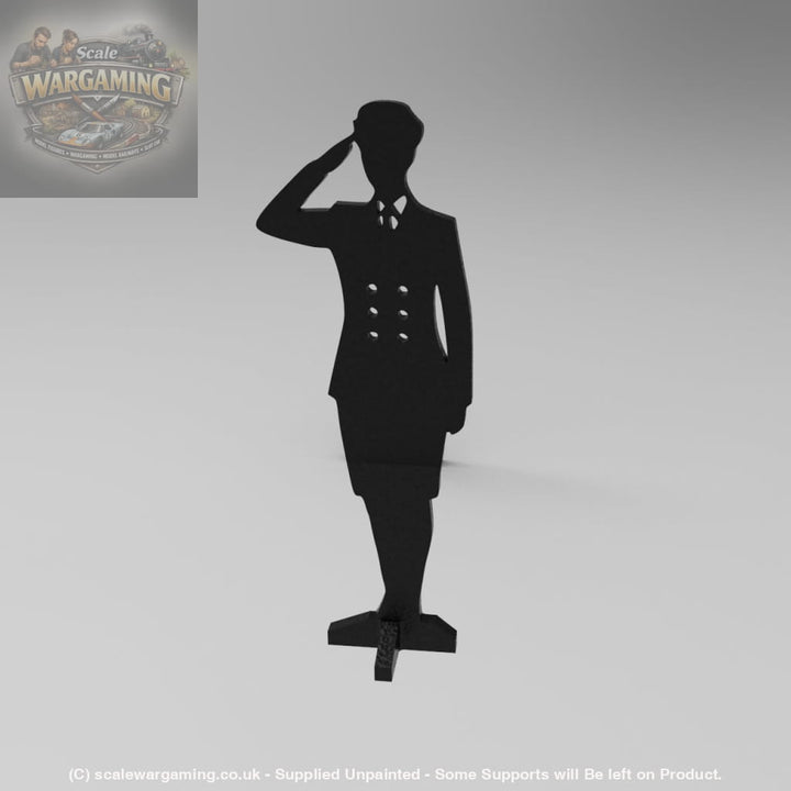 SWM002 Saluting Senior Rating Wren Rating Silhouette Memorial Statue - Figure