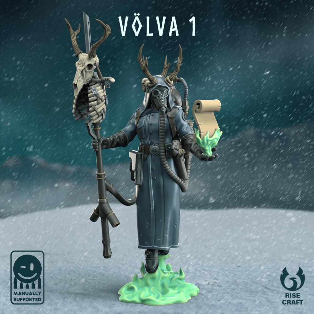 Trenches of Midgard - Norse Viking WW1 Inspired New Antioch Crusade Warband 28mm / Völva 1 Trench War