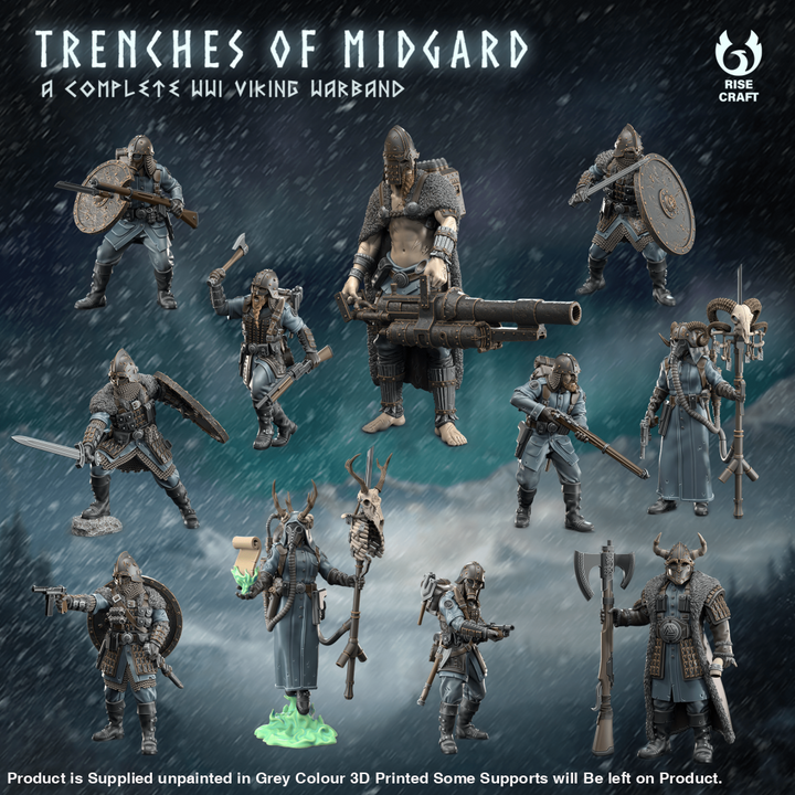 Trenches of Midgard - Norse Viking WW1 Inspired New Antioch Crusade Warband Trench War
