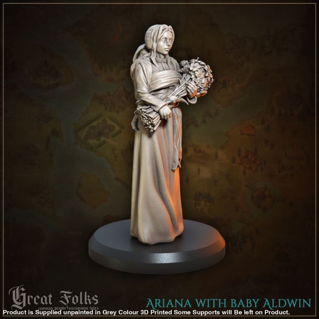 Villagers 1 Ariana with baby Aldwin Medieval