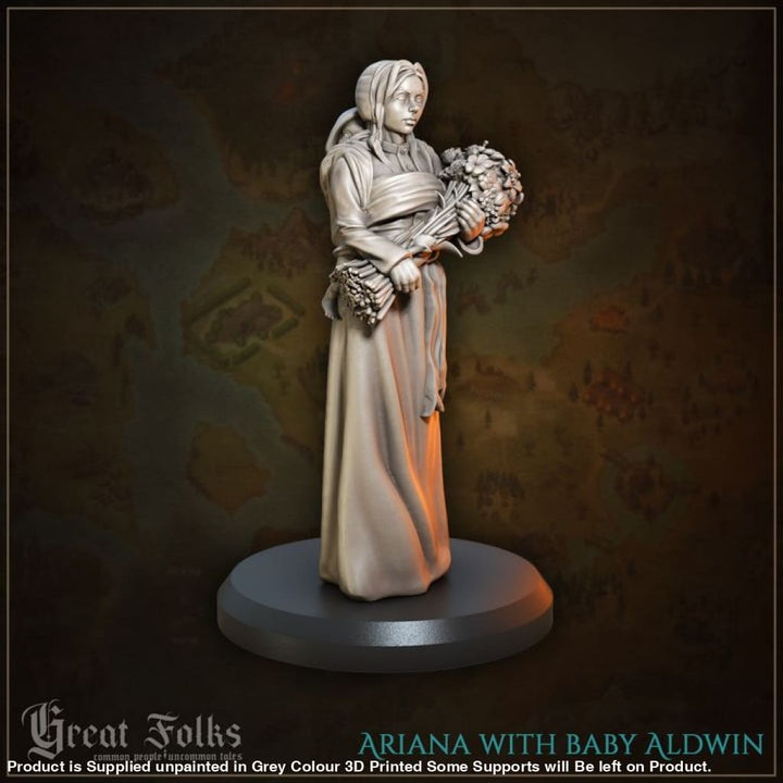 Villagers 1 Ariana with baby Aldwin Medieval