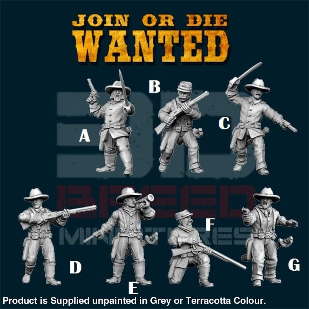 W001 7th Cavalry on Foot Figure