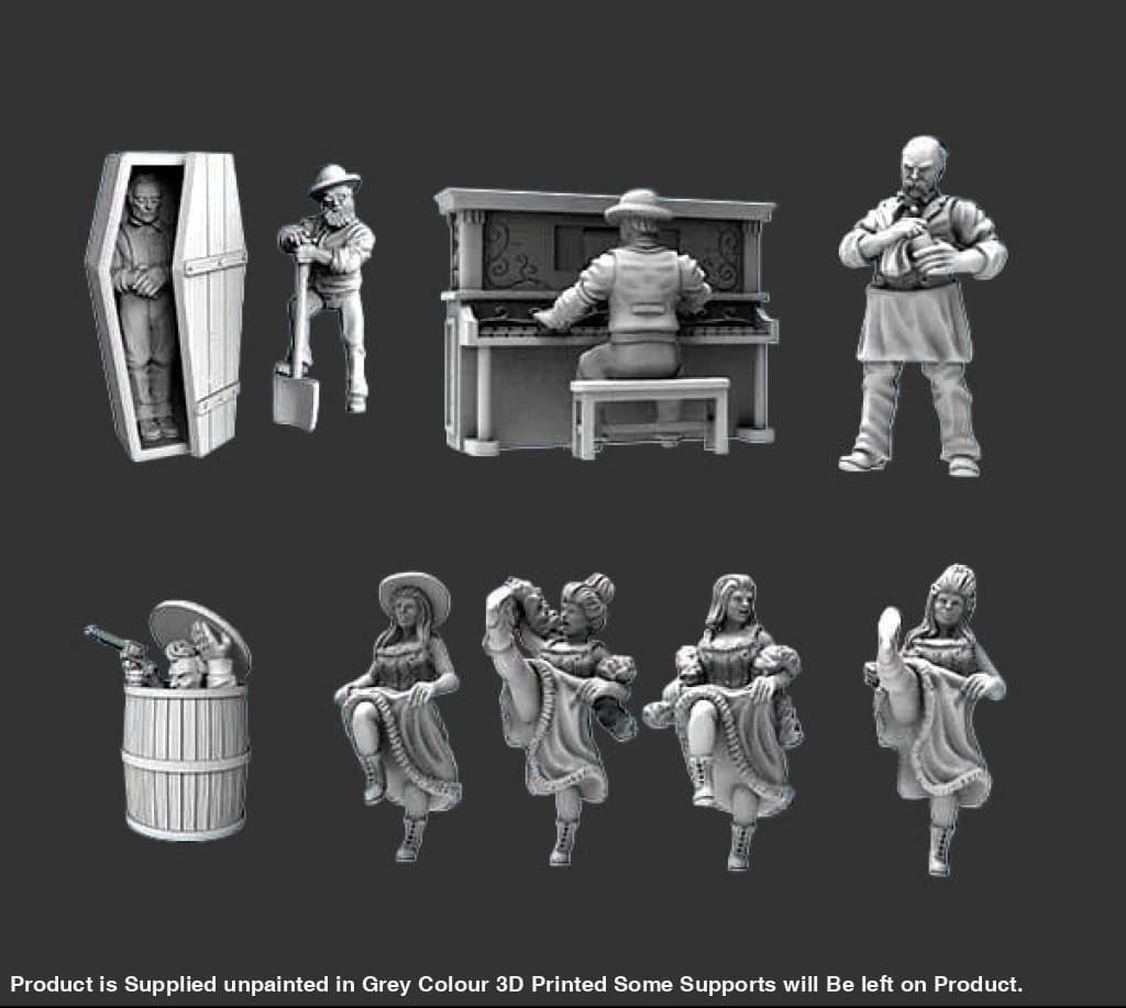 W008 Wild West Saloon Civilians Figure