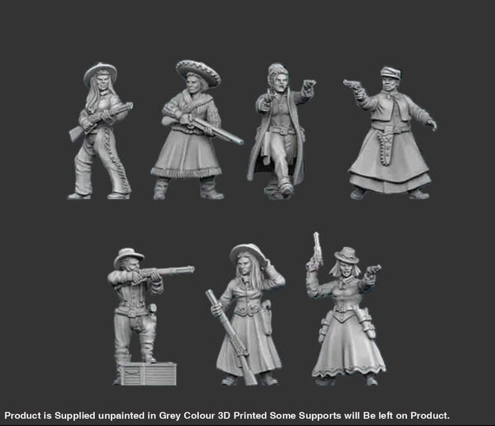 W011 Wild West Female Outlaws/Cowgirls Figure