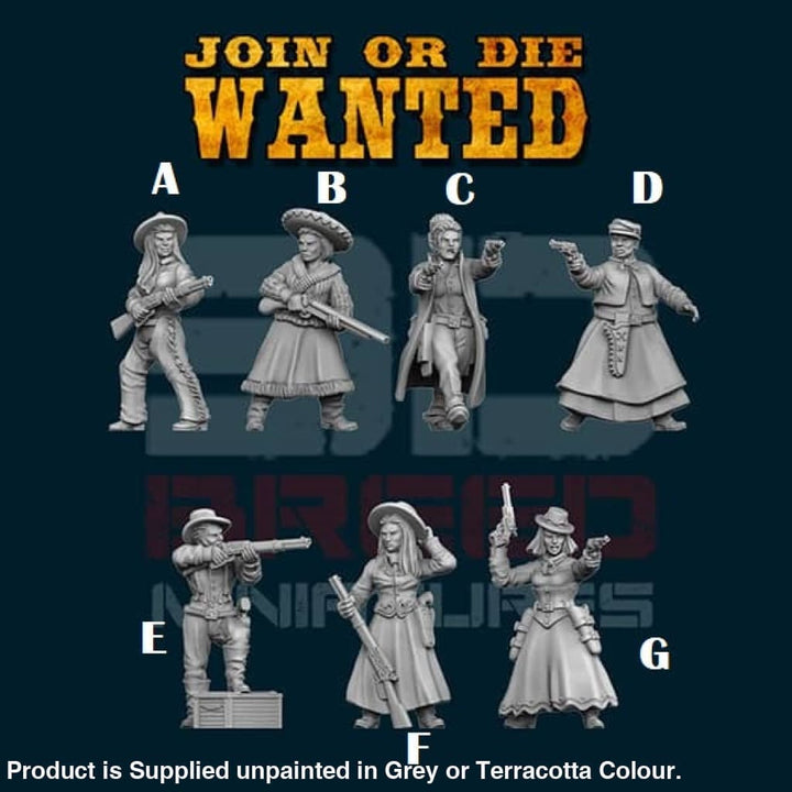 W011 Female Outlaws/Cowgirls Figure