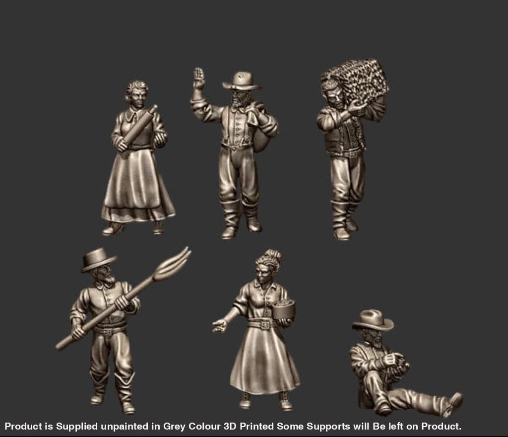W014 Wild West Farmers Figure