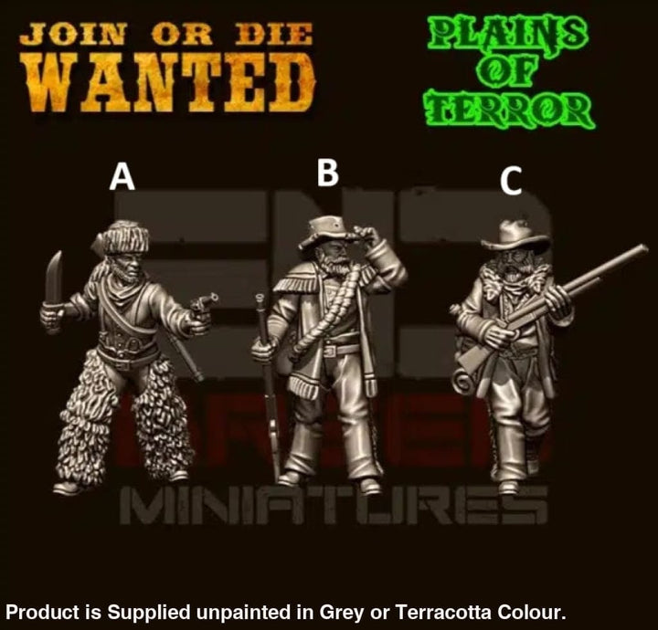 W015 Fur trappers Figure